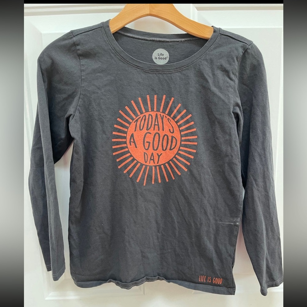 Life is Good long sleeved tshirt kids size 12/14